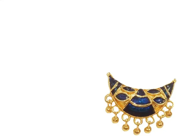 (Pack_Of_2)_Assamese_Traditional_Gold_Plated_Blue_Colour_Finger-Ring_For_Girls_&_Women